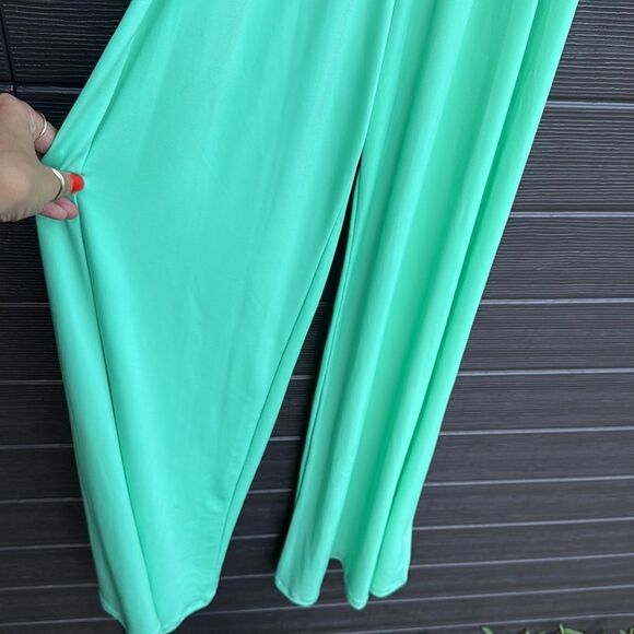 Elegant Mint Green Strapless Jumpsuit - Julien Chang - NWOT - Size Medium - Picture 2 of 3